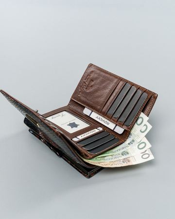 Portfel skórzany RFID LORENTI 55020-MSN