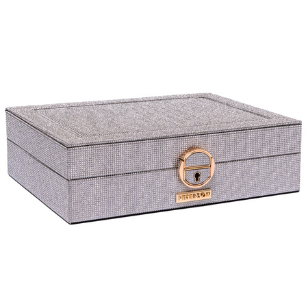 Szkatułka na biżuterię PTN SZK-13 Black-Silver