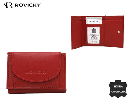 Portfel damski skórzany R-21-LFN Red