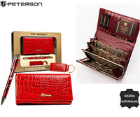 A gift set in a decorative box: wallet, pen, and keychain PTN ZD29 Peterson