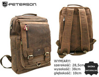 Leather Backpack PTN 2980-TGH Brown