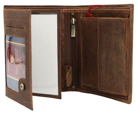 PETERSON PTN N4-BE-DEER RFID leather wallet