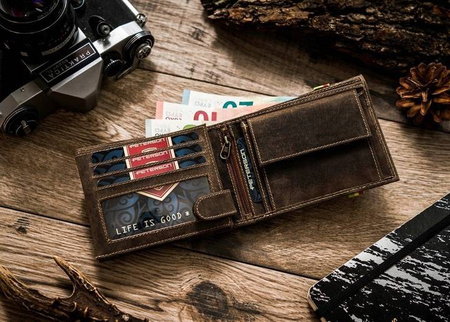 Gift Set: Men's Reggae Wallet and BUFFALLO Eau de Toilette Peterson ZM42