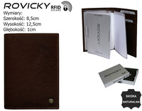 Skórzane etui na dokumenty TW-12-RVT D.Brown
