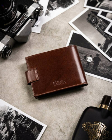 Three-Piece Gift Set: Men's Wallet, Cardholder and Keychain by Peterson PTN SET3-N79L-VT Brown