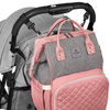 Plecak do wózka PTN MB3 Gray+Pink