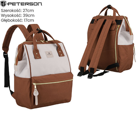 Plecak PTN ALFA Brown-Beige