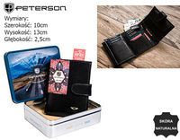 Peterson PTN 317ZA-5866 RFID leather wallet