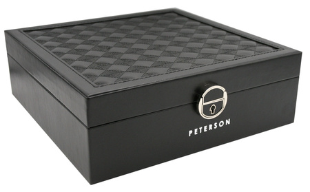 Plastic and leatherette jewelry box PTN SZK-03