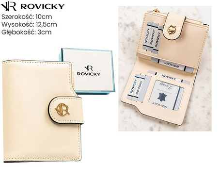 Portfel damski eko R-012-JK6 Beige