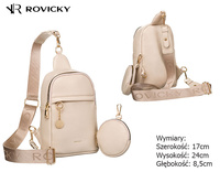 Saszetka nerka damska R-NER-ALE-8 Beige
