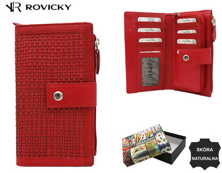 Leather wallet RFID ROVICKY R-861-DDW