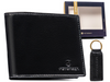Gift set: leather wallet and keyring PETERSON PTN SET-M-N994-GVT
