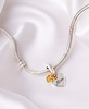 Silver Heart Charm for Mom with Golden Family Tree PETERSON® CHW-005