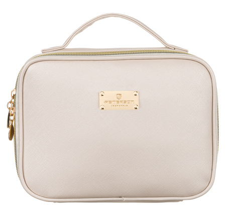 Women's Travel Cosmetic Bag with Handle PTN KOS-L03-P Cream Peterson