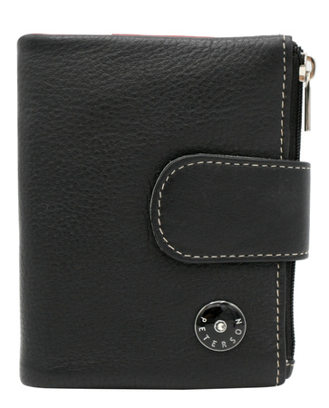 Portfel damski skórzany PTN D24-S-MNK Black Multi