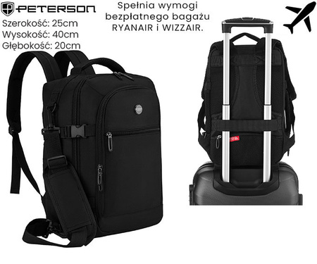 Plecak podróżny PTN GAWRON-6 Black