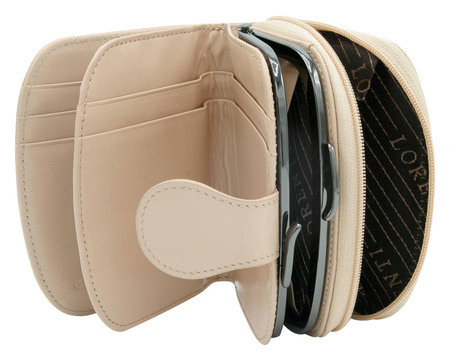 Portfel damski skórzany 43972-CIS-3320 BEIGE