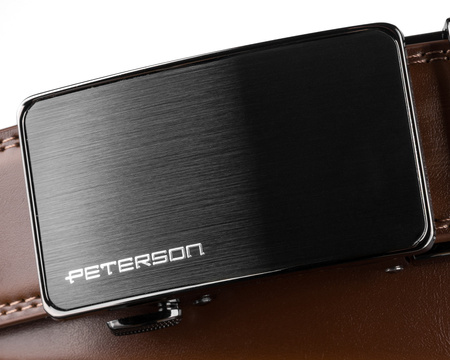 Pasek męski skórzany PTN A019-AS Brown