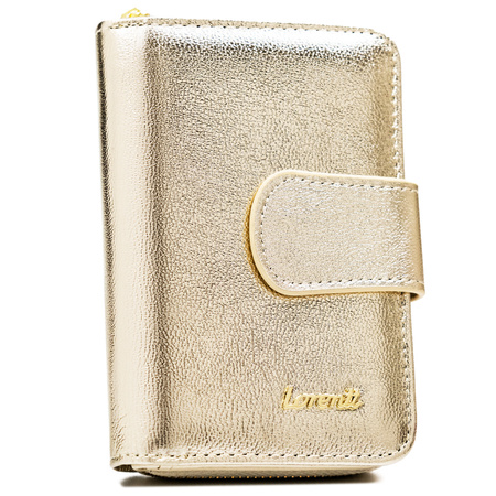 Portfel damski skórzany 76115-BLA Gold