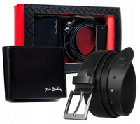 PIERRE CARDIN leather wallet and belt set ZM-PC12