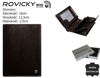 Portfel skórzany N62-RVT D.Brown