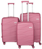 Zestaw walizek 3w1 PTN WA06-SET3 Pink
