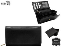 Leather long wallet D379-BFA-NL