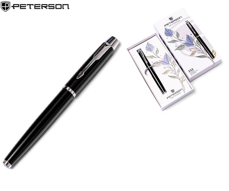Długopis w pudełku Peterson PTN 222-GB Black-Silver