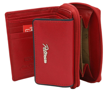 PTN KA-26 Red+Navy Leather Wallet