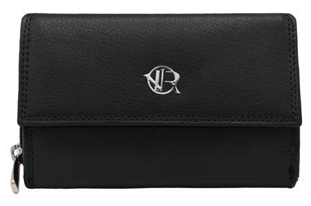 Portfel damski skórzany na blistrze R-D1511-NCD-BL Black