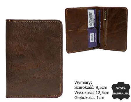 Etui na dokumenty skórzane OKL-CRCL