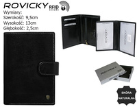 Portfel męski skórzany N74L-RVT BLACK