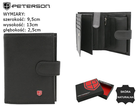PETERSON PTN MR-03L-CN RFID leather wallet