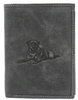 RFID Men's leather wallet adorned with a dog engraving Always Wild N4-CHM-DOG