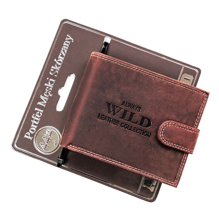 Portfel męski skórzany na blistrze N992L-CHM-BL Brown