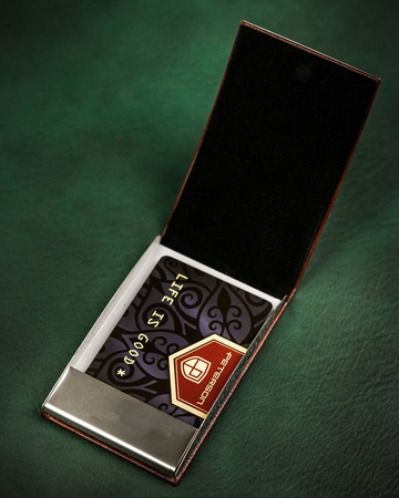 Etui ze skóry eko M6106 Brown