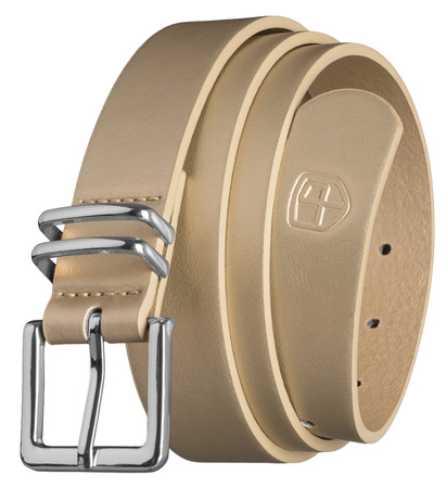 Pasek damski wąski PTN STU-20S1 Beige