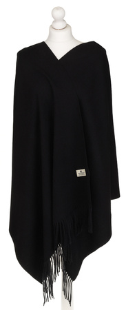 Large Women's Scarf with Fringes Peterson PTN SPV73 Black