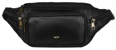 Saszetka skórzana PTN 301-NGN Black