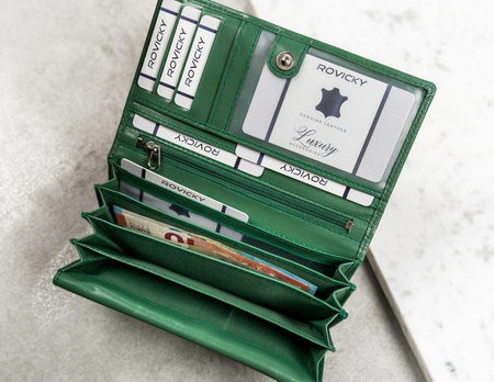 Portfel skórzany RD-08-GCL Turquoise