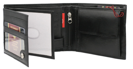 Portfel męski skórzany PTN 304-PR 2-1-1 Black