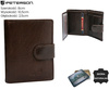 Portfel męski skórzany PTN RM-12L-BUF Brown