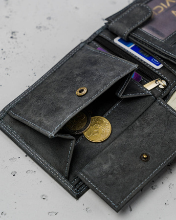Men's nubuck leather wallet Always Wild RFID