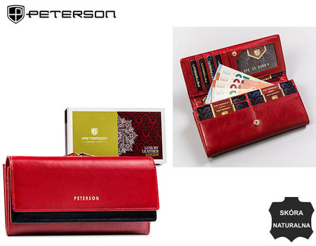 PETERSON PTN 421028-SG RFID leather wallet