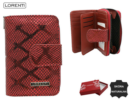 Portfel damski skórzany 76115-MKR Red