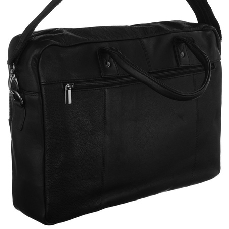 NO LOGO leather laptop bag LAP-15603-NDM-NL
