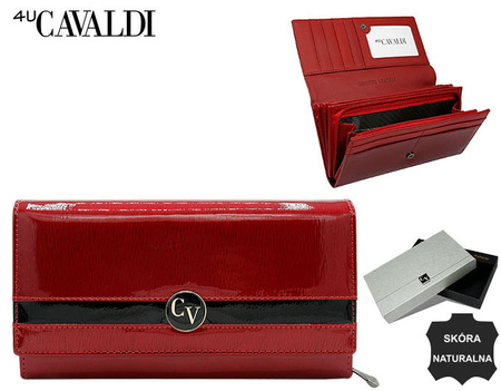 Leather women wallet CAVALDI H20-2-RS9-5805 RED