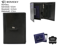 ROVICKY RFID leather wallet RV-7680278-BCA
