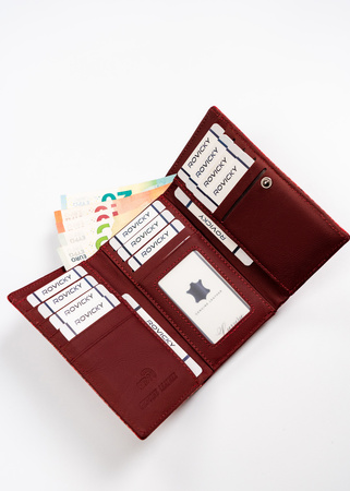 Portfel damski skóra+PU PX23-DNH-BL Red